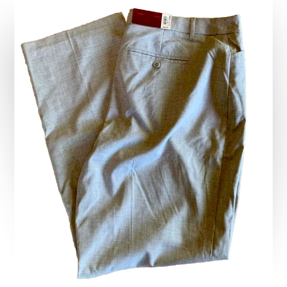 212 Collection Woman Dress Pant Slacks 16W Average Light Grey Natural Fit Cateye